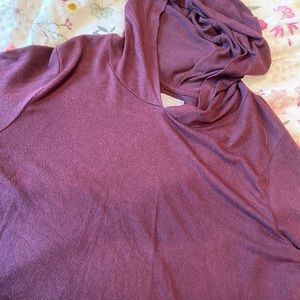 Aerie lightweight burgundy hoodie!